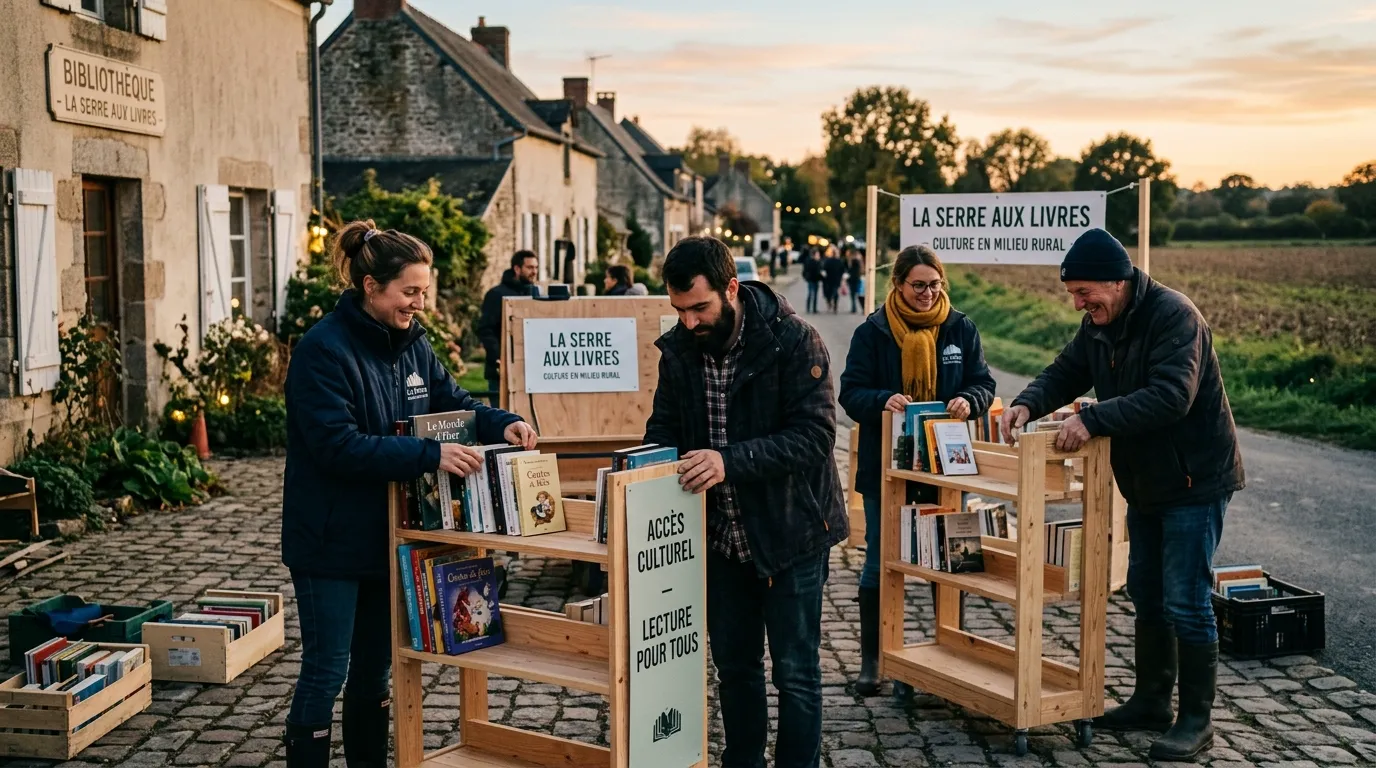 Mise en place du bibliobus BDP à Gravières